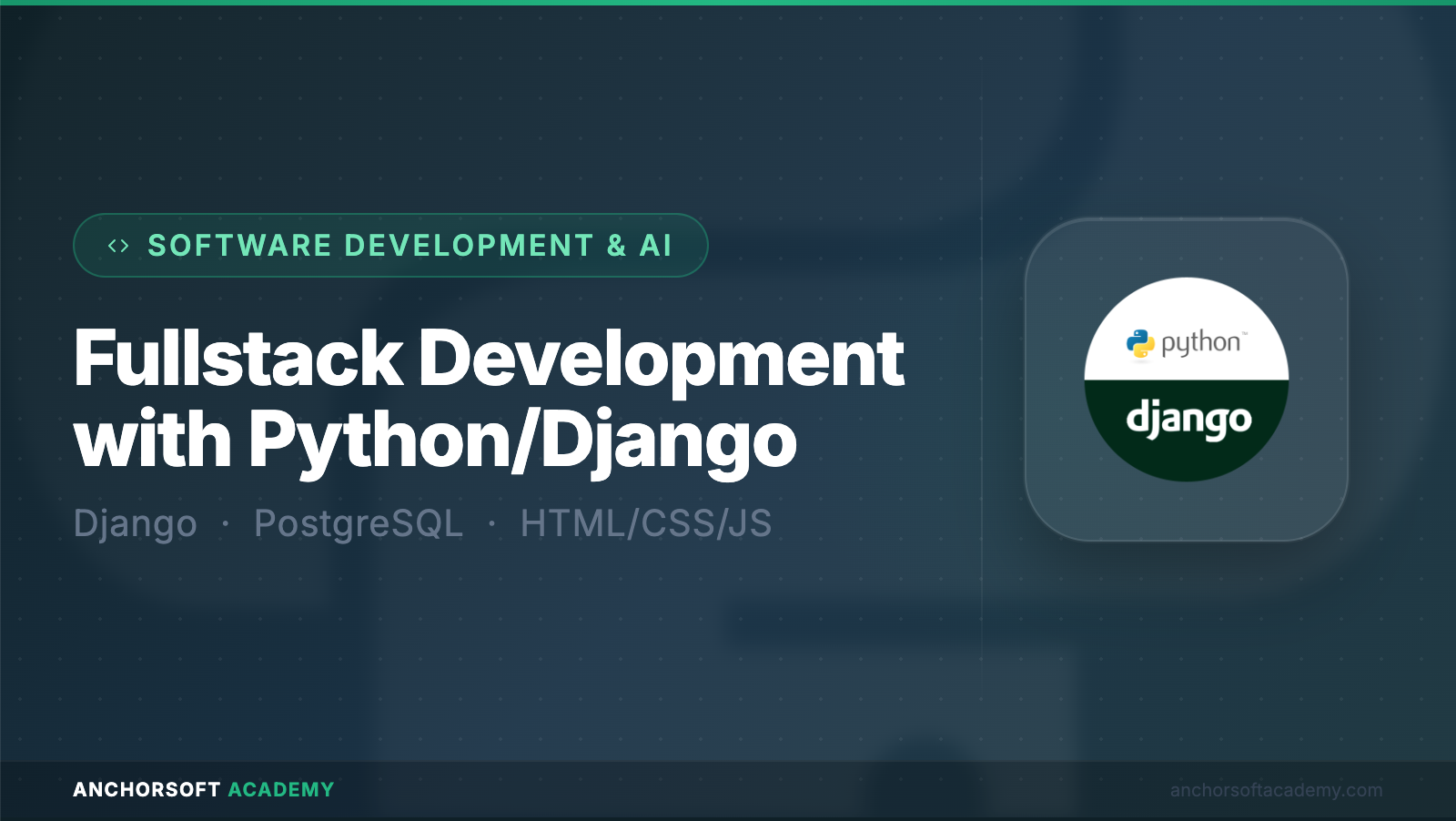 Fullstack Web Development with Python/Django